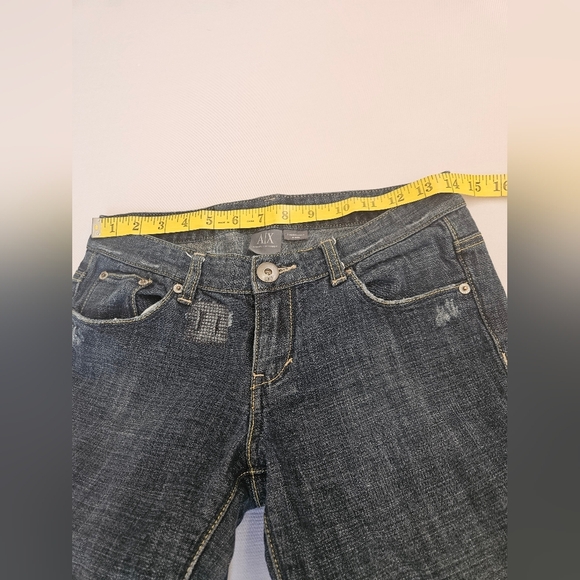 Vintage Armani Exchange-Women's Denim Straight Leg Classic Blue 4 - Picture 3 of 10